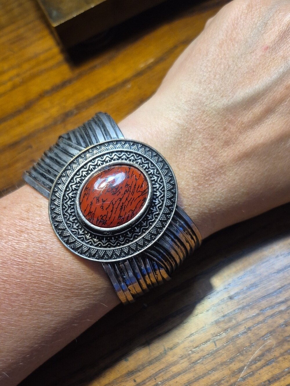 Premium Designs Red Spice Cuff Bracelet